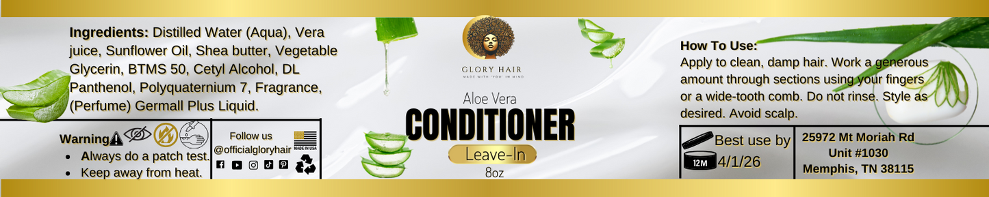 ALOE VERA Leave-In Conditioner | ALL PURPOSE