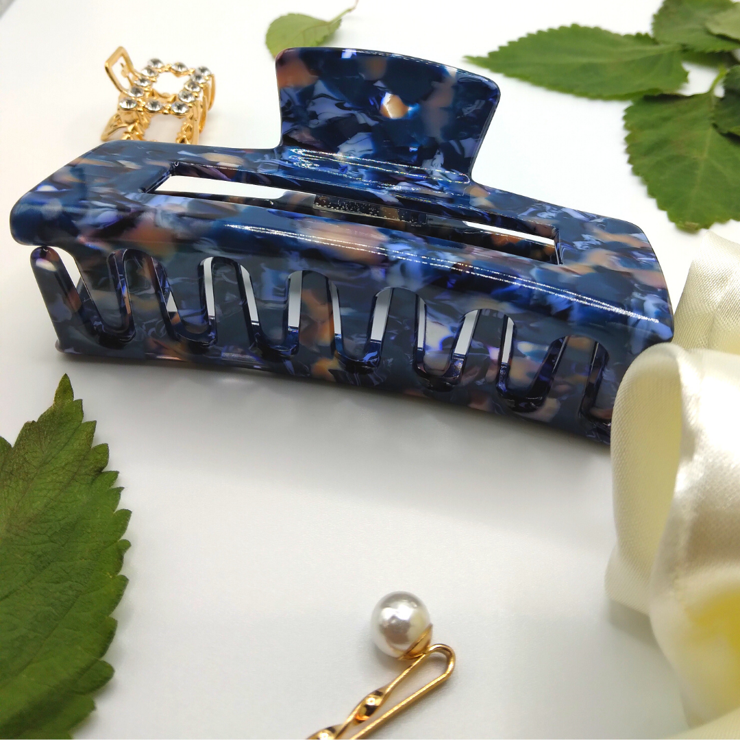 HAIR CLAW | Marble Stone Clip XXL