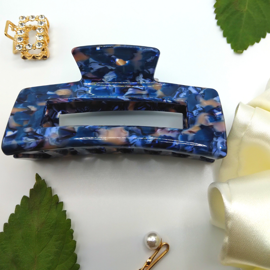 HAIR CLAW | Marble Stone Clip XXL