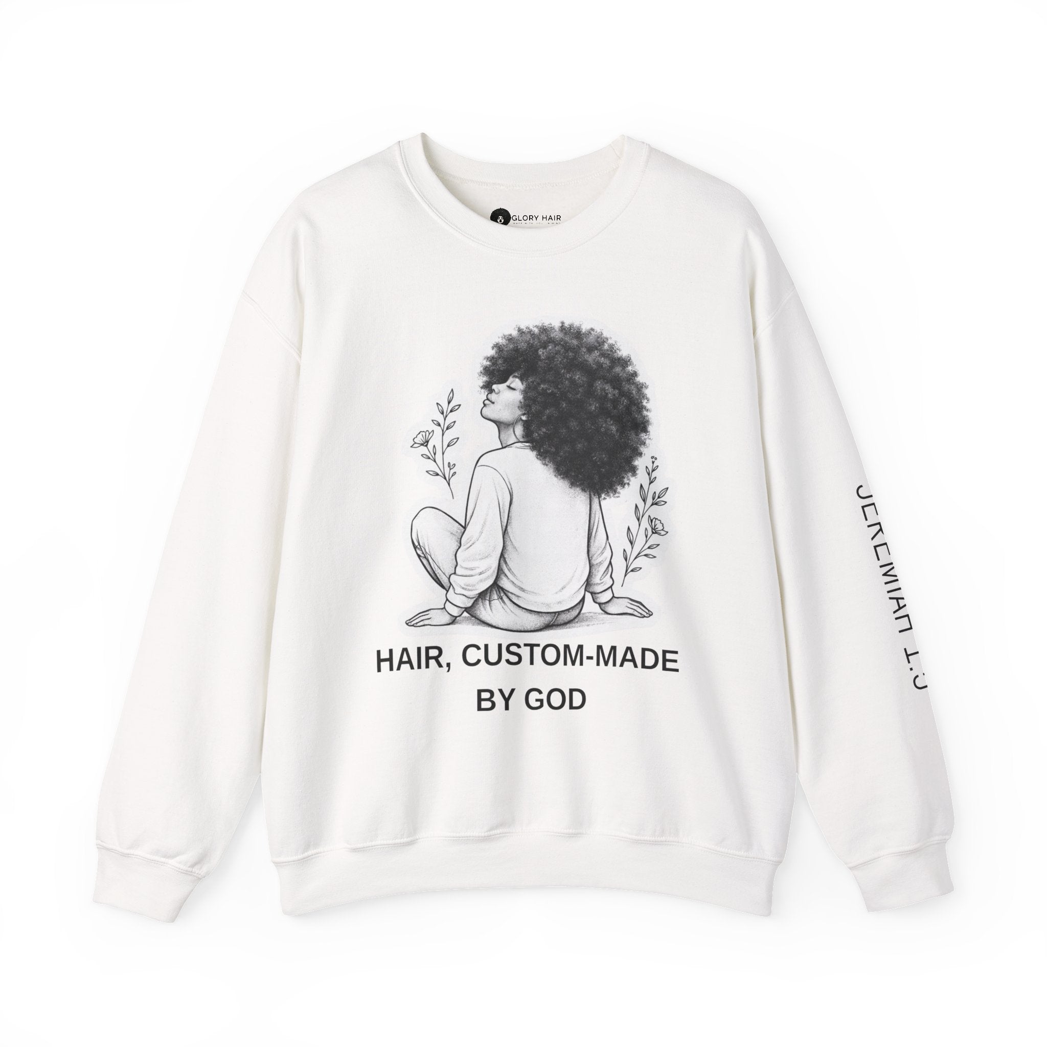 Hair Custom Made By GOD | Kinky+ | Bible Scripture Sweater