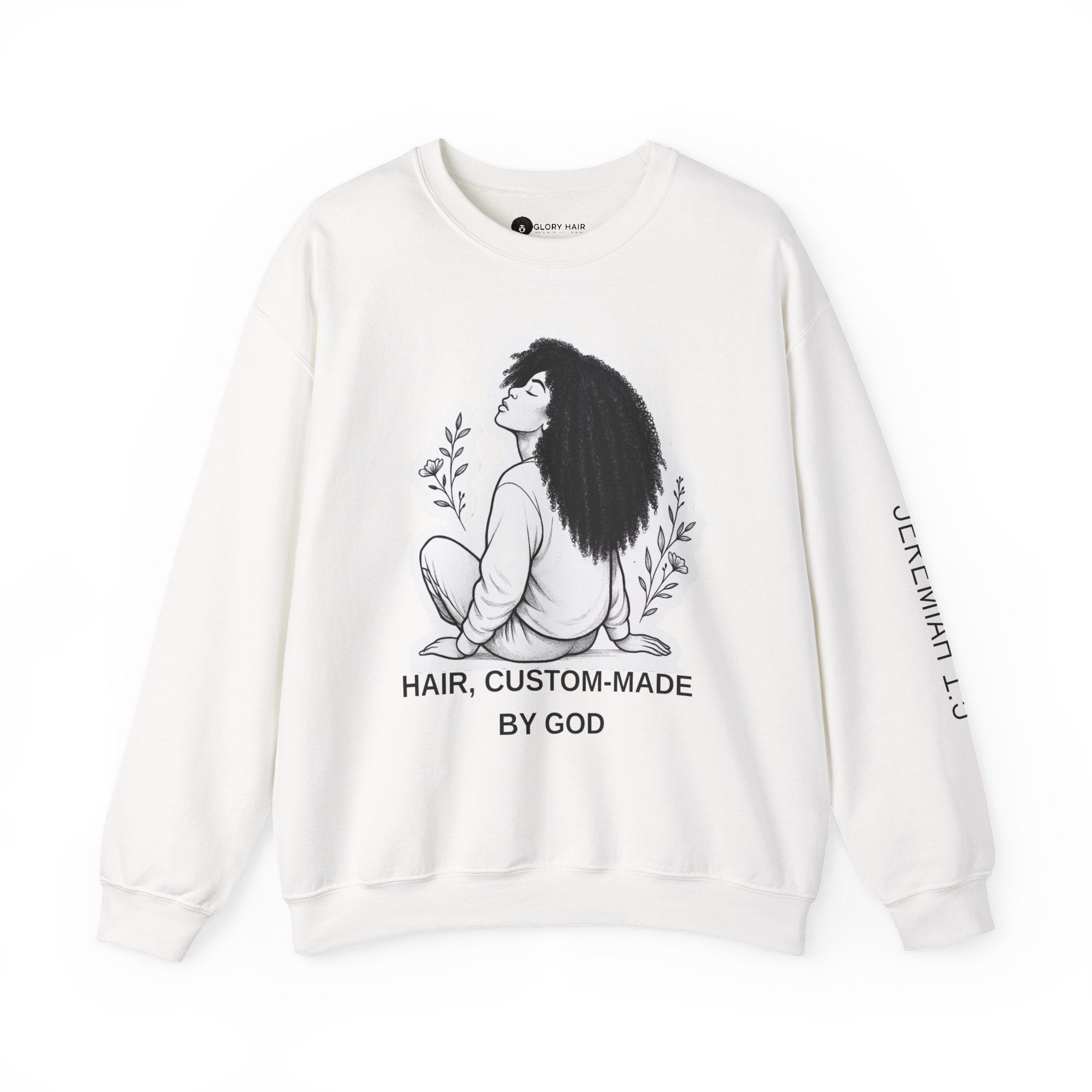 Hair Custom Made By GOD | Coily+ | Bible Scripture Sweater