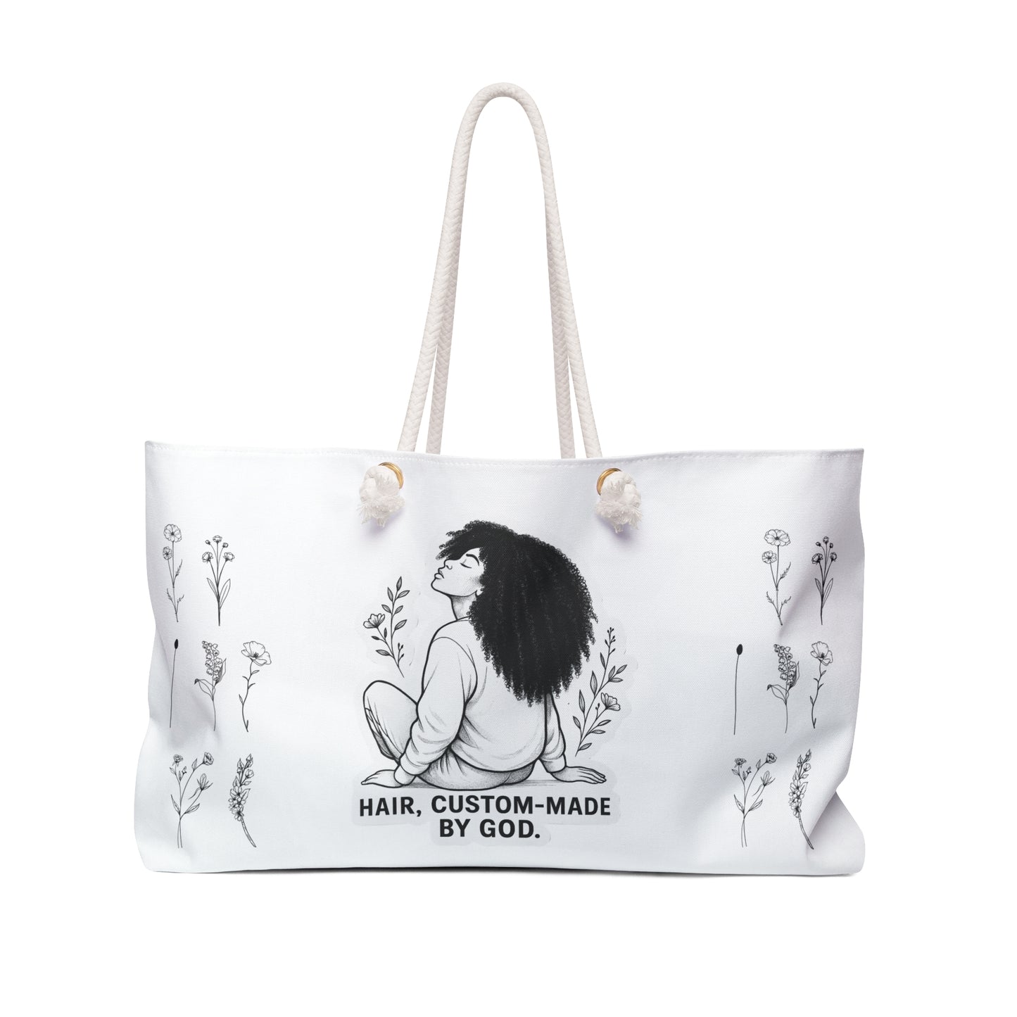 Weekender Bag “Hair, Custom-Made by God”