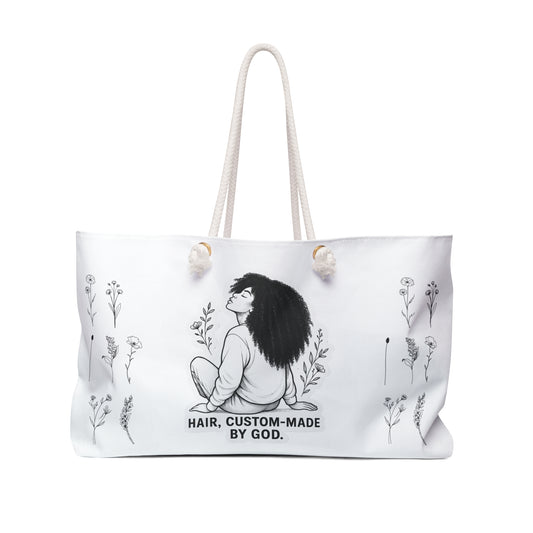Weekender Bag “Hair, Custom-Made by God”