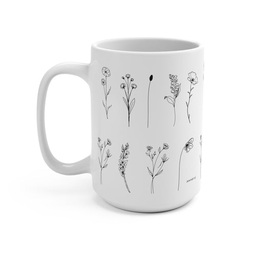 15oz Ceramic Mug | Coffee, Tea Lovers, Drinkware | “Hair, Custom-Made by God”