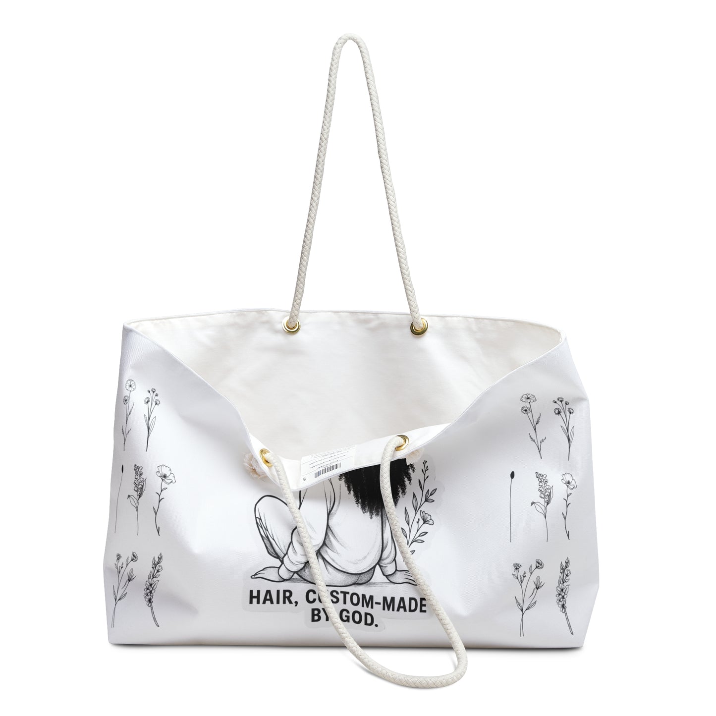 Weekender Bag “Hair, Custom-Made by God”