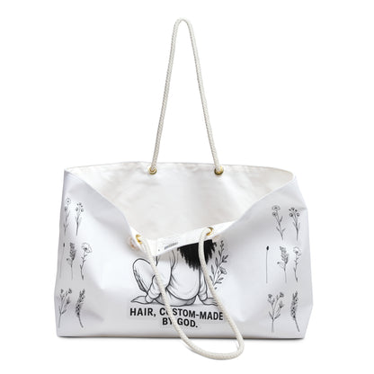 Weekender Bag “Hair, Custom-Made by God”