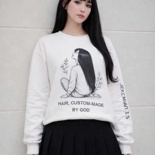 Copy of Hair Custom Made By GOD | Straight+| Bible Scripture Sweater