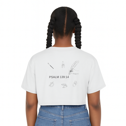 Cute Women's Crop Tee | Women's Shirt | Faith-Based Apparel | Summer Fashion